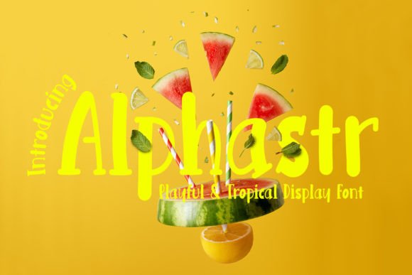 Alphastr: A Display Font That Brings Tropical Freshness to Digital Design