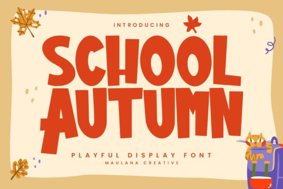 Autumn School: A Bold Display Font for Web Designers