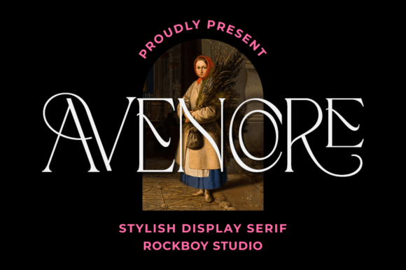 Avencore: A Distinct Serif Font for Polished Branding