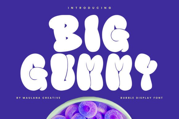 Big Gummy: A Playful Display Font for Joyful Branding