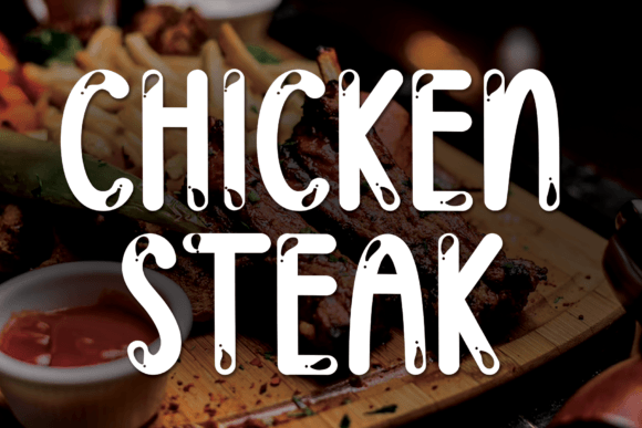 Chicken Steak: A Display Font with Editorial Character