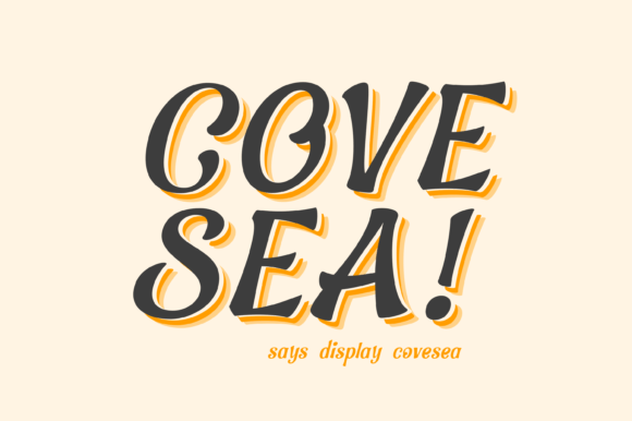 Covesea: A Retro Display Font for Editorial Design