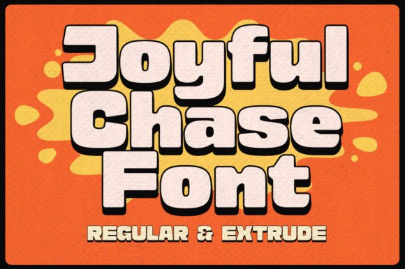 Joyful Chase: A Playful Display Font for Crafters and Makers
