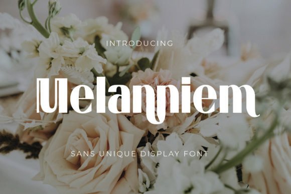 Melanniem: A Bold Display Font for Handmade Products