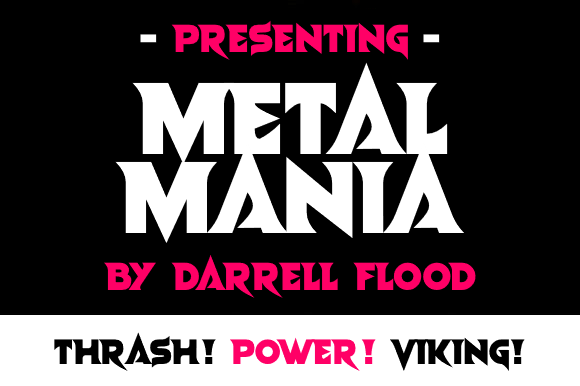 Metal Mania: A Display Font with Grit and Editorial Presence
