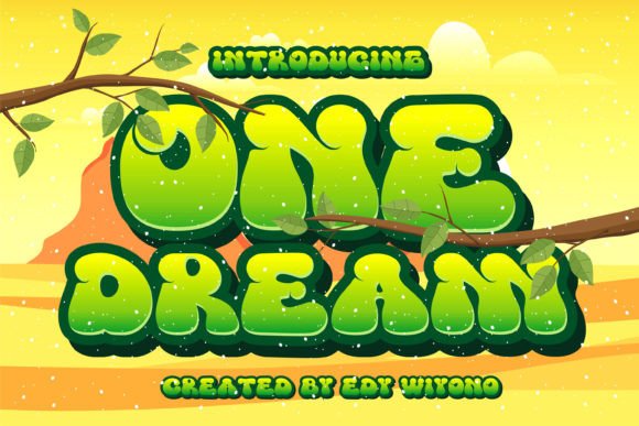 One Dream: A Retro Display Font for Scroll-Stopping Campaigns