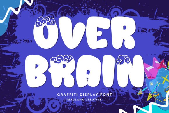 Over Brain Graffiti: A Bold Display Font for Modern Web Design