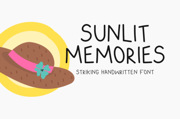 Sunlit Memories: A Handwritten Font for Editorial Warmth and Readability