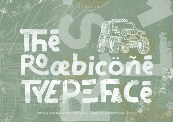 The Rooebicone: A Bold Display Font for Small Business Branding