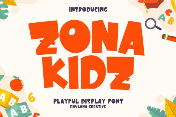 Zona Kidz: A Modern Display Font for Editorial Design